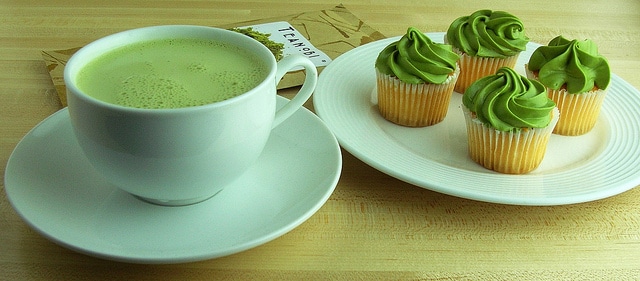 matcha zelený čaj v prášku